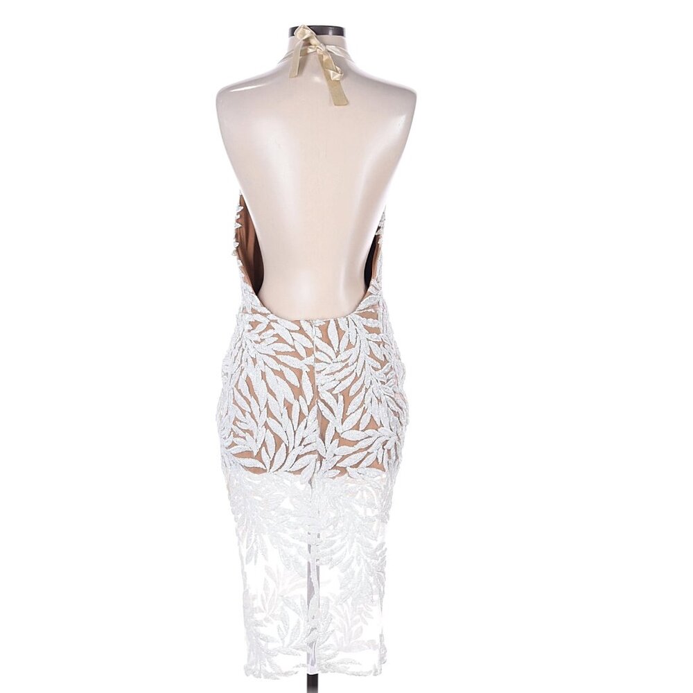 Nadine Merabi Talia Sequin Halter Dress Medium - Picture 3 of 5